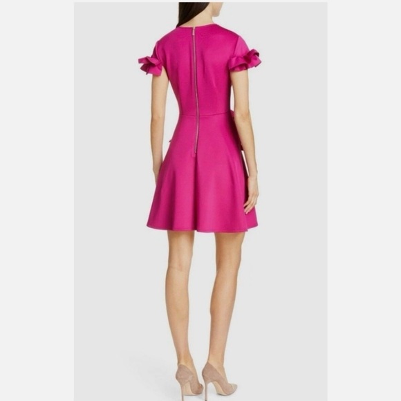 TED BAKER Ruffle Sleeve Mini Dress - Picture 3 of 15